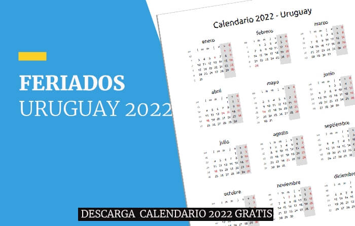 Calendario de feriados en uruguay 2022